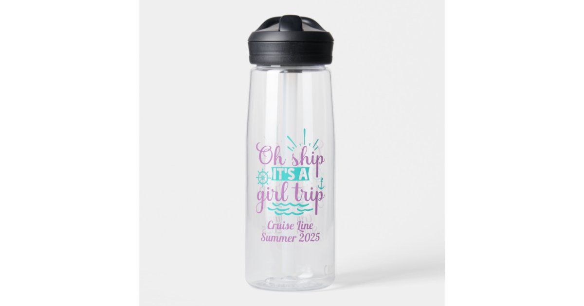 Girls Trip Cruise Vacation Ship Water Bottle | Zazzle