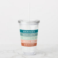 Girls Trip Custom Name Destination Trendy Stripe