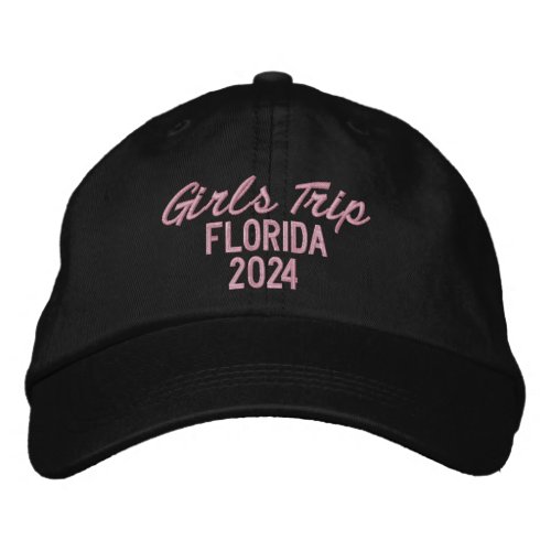 Girls Trip Florida 2024 Embroidered Baseball Hat