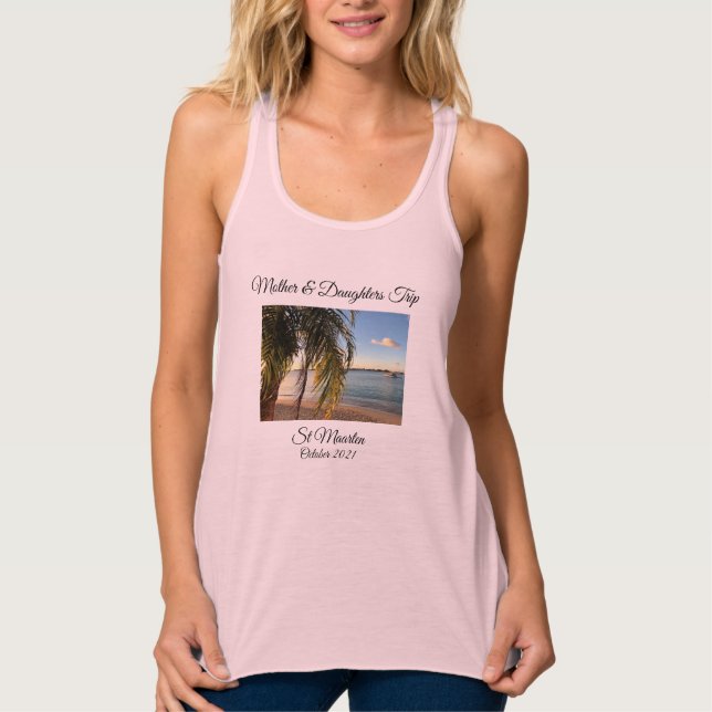 Girls Trip Flowy Racerback Tank Top (Front)
