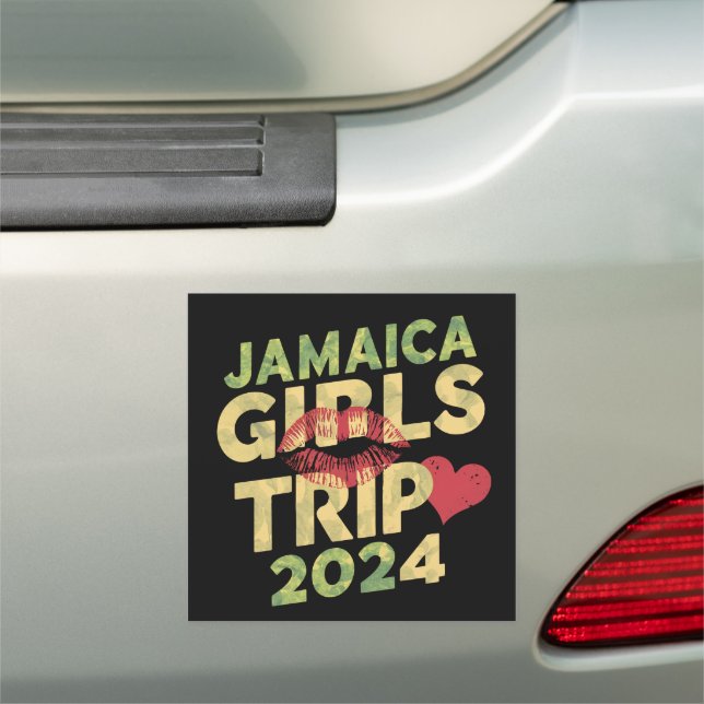 Girls Trip Jamaica 2024 Weekend Summer Vacation  Car Magnet (In Situ)