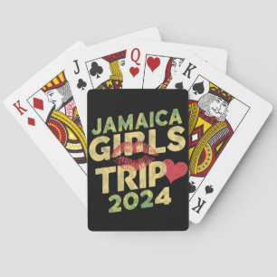 Girls Trip Jamaica 2024 Weekend Summer Vacation Poker Cards