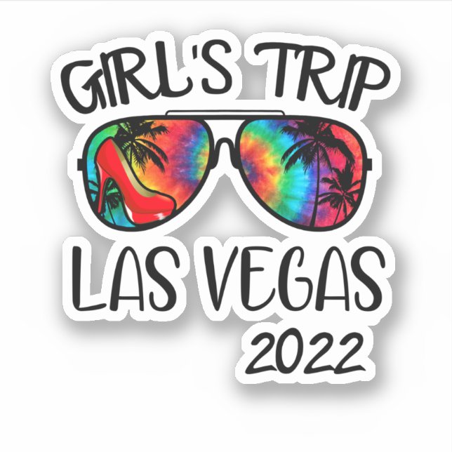 Girls Trip Las Vegas 2022 Sunglasses Summer Vacati Sticker (Front)