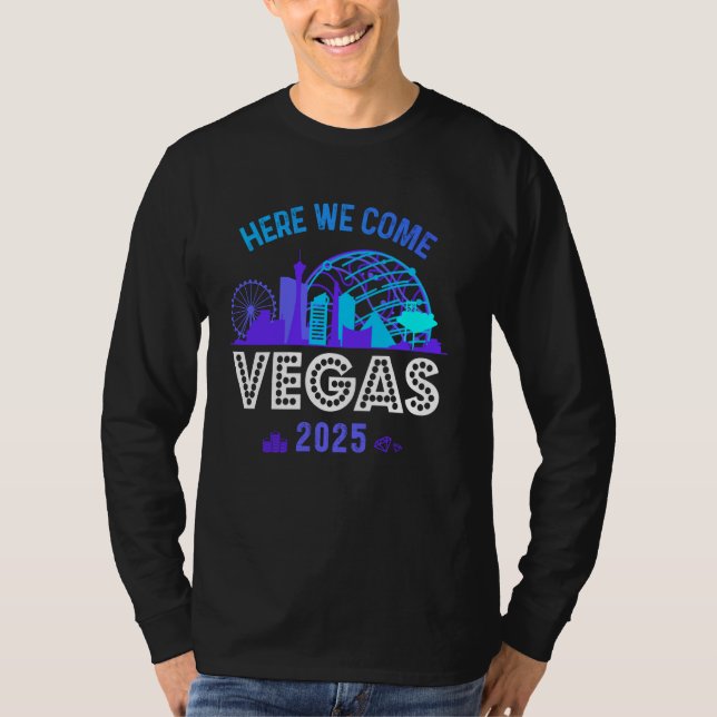 Girls Trip Las Vegas 2025 Birthday Squad Family He T-Shirt (Front)