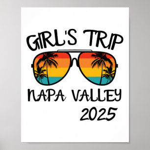 Girls Trip Napa Valley 2025 Summer Vacation Matchi Poster