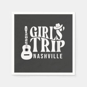 Girls Trip Nashville 2025 Vacation Summer  Napkins