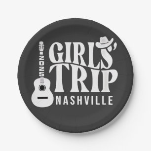 Girls Trip Nashville 2025 Vacation Summer  Paper Plates