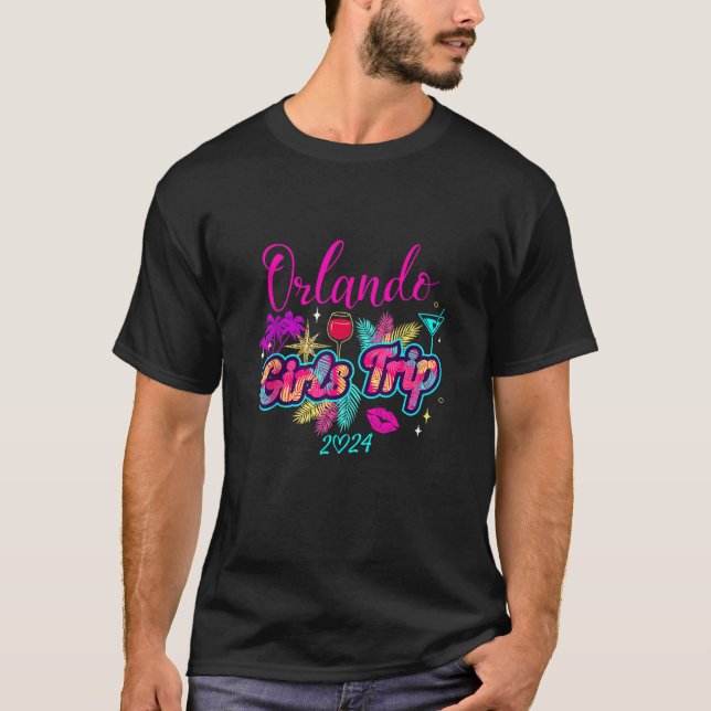 Girls Trip Orlando 2024 Shirt Womens Weekend Birth (Front)