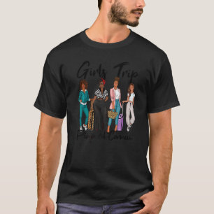 Girls Trip Playa Del Carmen For Melanin Black Vaca T-Shirt