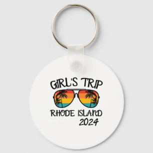 Girls Trip Rhode Island Summer Vacation Matching  Keychain