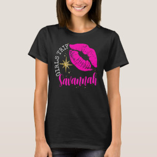 Girls Trip Savannah 2024 Girls Weekend Birthday Sq T-Shirt