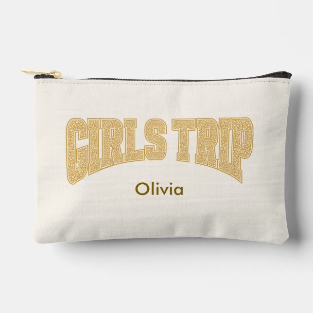 GIRLS TRIP Sunset Varsity Ditzy Floral Makeup Accessory Pouch (Front)