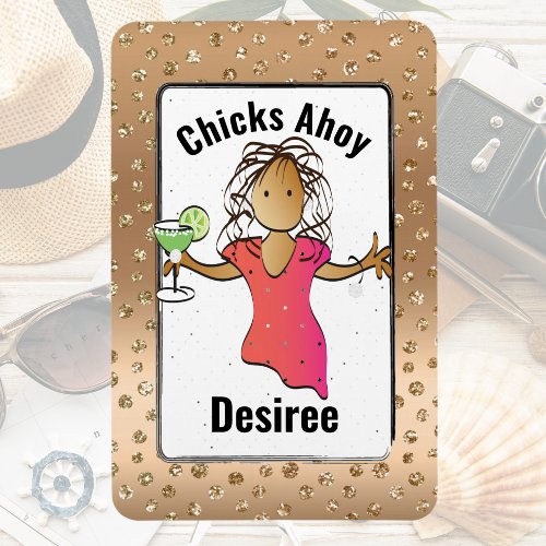 Girls Trip Vacation Accessory Funny for Her Cruise Magnet