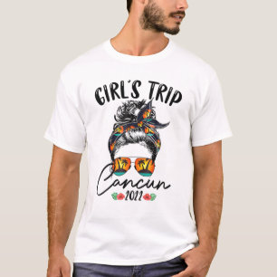 Girl's Trip Vacation Cancun 2022 Mexico Girlfriend T-Shirt