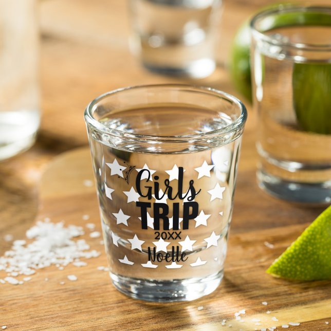 Girls Trip with Crown, Year, and Stars Shot Glass (Creator Uploaded)