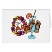 Girls Tropical Flip Flops Three (Front Horizontal)