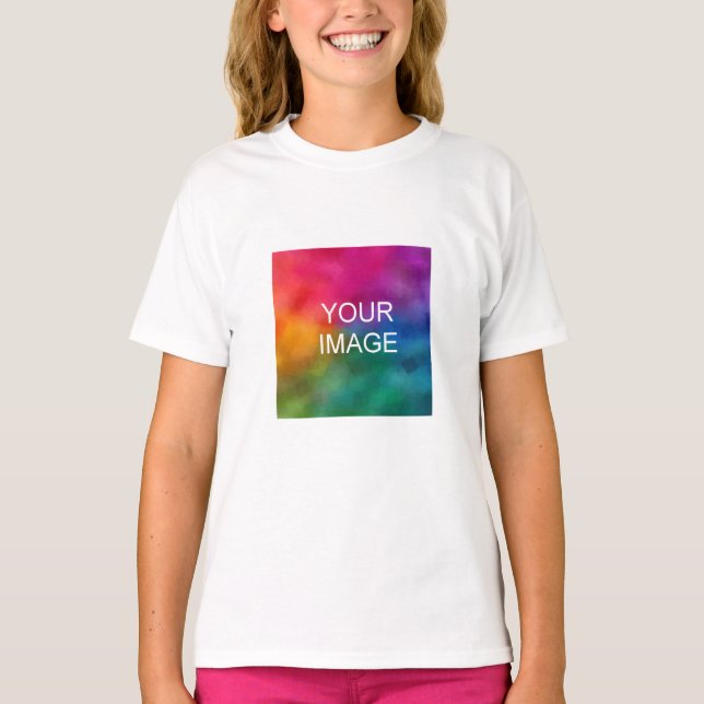 Girls TShirts Front And Back Design Add Photo (Front)