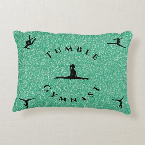 Girls Tumble Gymnast Gymnastics Pillow