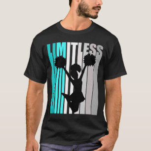 Girls Turquoise Cheerleading Limitless Birthday En T-Shirt