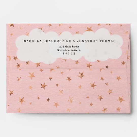 Girl's Twinkle Twinkle Little Star Envelope | Zazzle.com