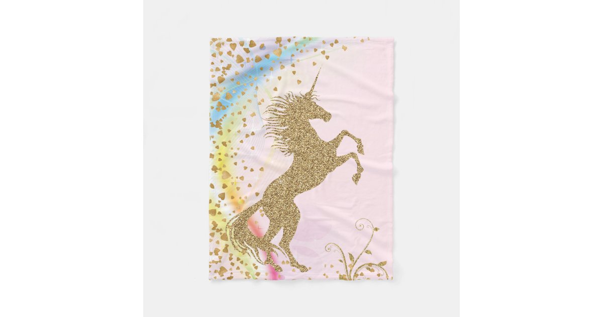 Girls Unicorn Blanket Zazzle Com