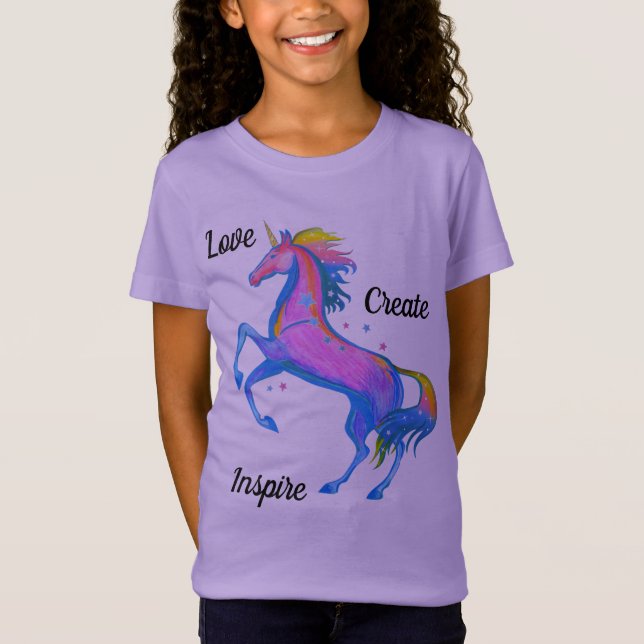 Girls Unicorn T-shirt (Front)