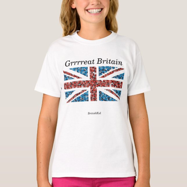 Girl's Union Jack T-shirt (Front)