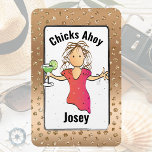Girls Vacation Glam Funny for Her Cruise Door Magnet<br><div class="desc">Are you looking for a fun and funny magnet for your door as you cruise? You can customize this magnet with your name and message!</div>