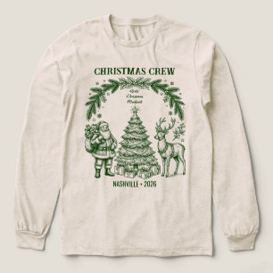 Girls Vintage Christmas Trip Tri-Blend Shirt