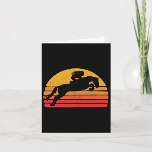 Girls Vintage Style Riding Clothing  Card