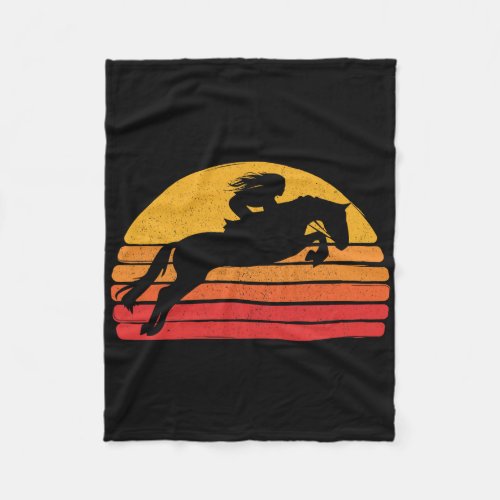 Girls Vintage Style Riding Clothing  Fleece Blanket