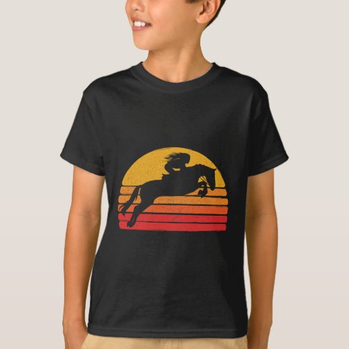 Girls Vintage Style Riding Clothing  T-Shirt