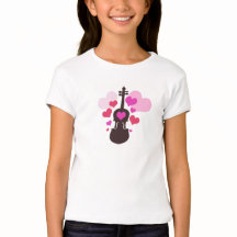 Girl's Violin T-Shirt
