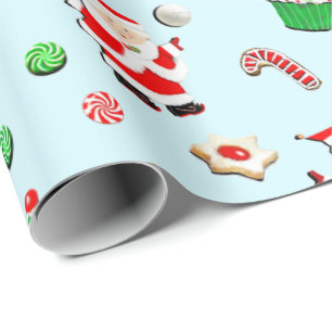 Girls Volleyball Christmas Holiday Wrapping Paper