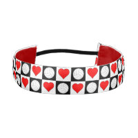 Girls Volleyball Hearts Checkered Cute Sports Team