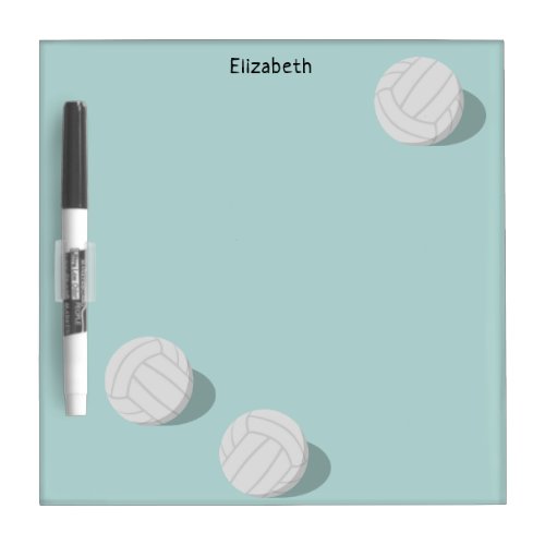 girls volleyball sports personalized dry erase board
