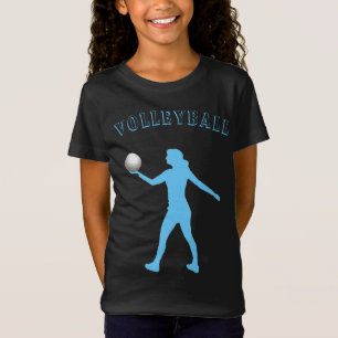 Girls Volleyball T-Shirt w/ Her Name