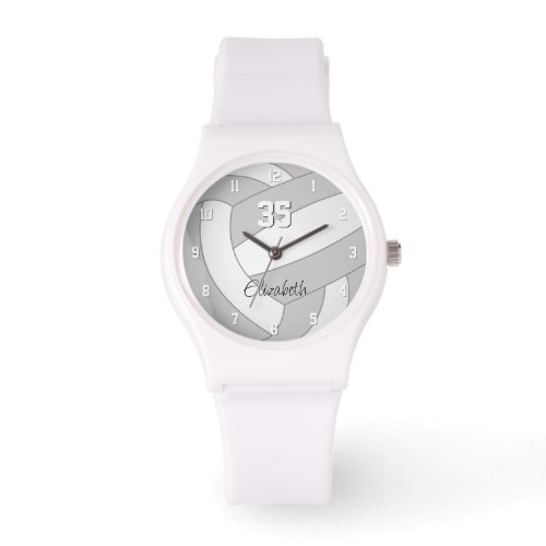 girls volleyball watch with athlete name