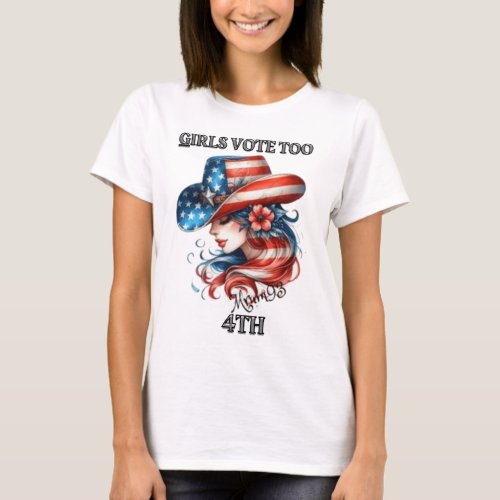  Girls Vote Too T_Shirt