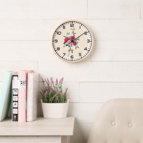 Girls Wall Clock _ Personalized gift idea