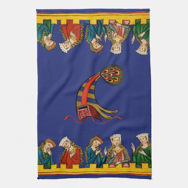 Girls Watching Kitchen Towel (Vertical)