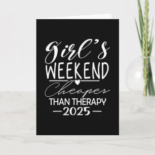 Girls Weekend 2025 Women Girls Trip 2025 Vacation Card