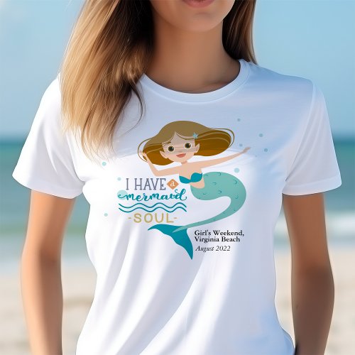 Girls Weekend at the Beach Mermaid T_Shirt