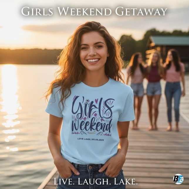 Girls Weekend Away T-shirt Custom Location Date (Creator Uploaded)