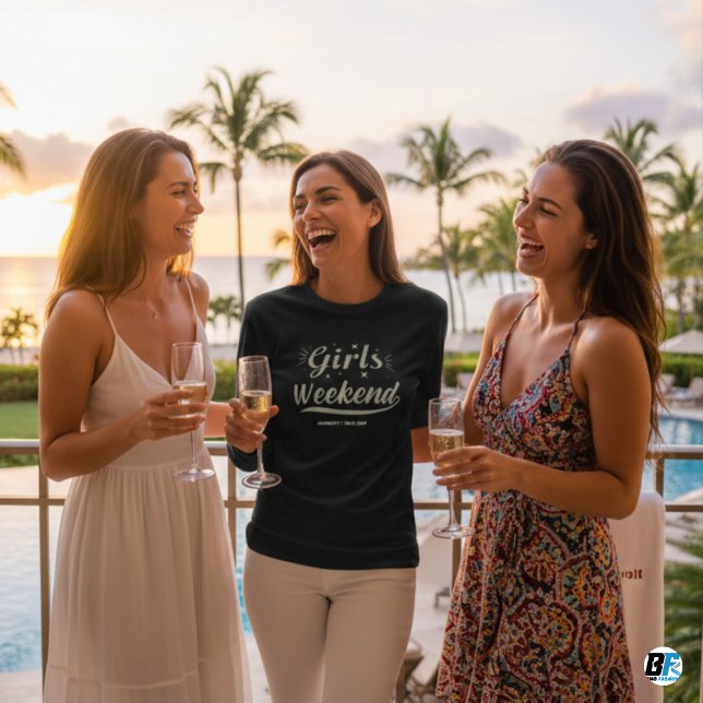 Girls Weekend Away T-shirt Custom Location Date (Creator Uploaded)