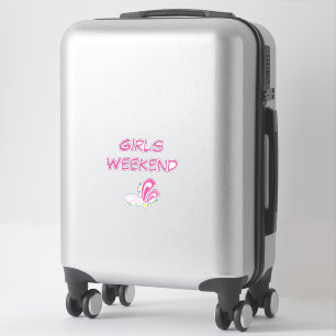 Girls Weekend Bright Magenta Sticker