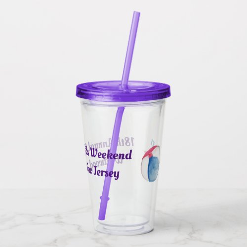 Girls Weekend Customizable w Bucket  Beach Ball Acrylic Tumbler