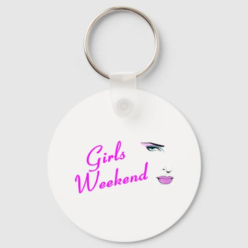 Girls Weekend Face Keychain