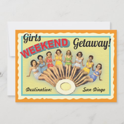 Girls Weekend Getaway Invitation