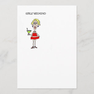 GIRLS WEEKEND INVITE CARD